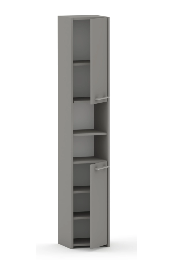 Słupek łazienkowy LUNA 40 cm 2D szary